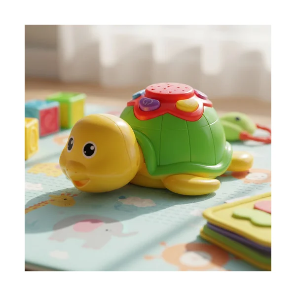 Tortuga Musical Proyector Para Bebés Con Luz Y Sonido