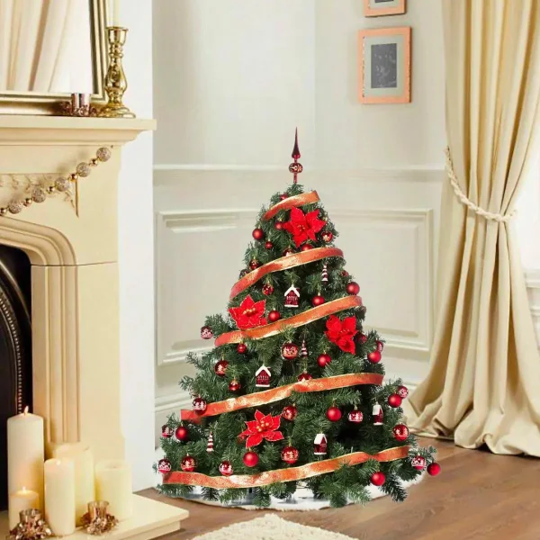 Arbol de Navidad Extra Lujo Patagonia 1,50mts Con Adornos X60