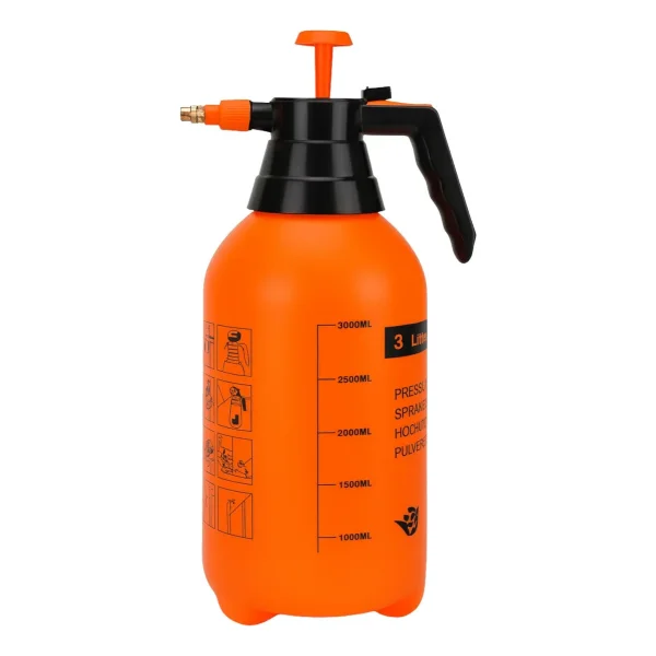 Pulverizador 3 Lts Rociador Fumigador Plantas Jardin Naranja Naranja