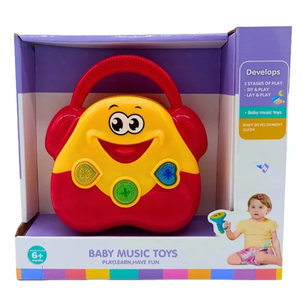 Juguete Educativo Musical Para Bebes Radio Emoji Con Luces
