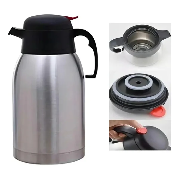 Jarra Térmica Termo Acero Inoxidable 2 Litros Frio/calor Plateado
