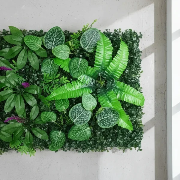 Jardin Vertical Artificial Verde Pack X5 Muro Pared 40x60cm Verde