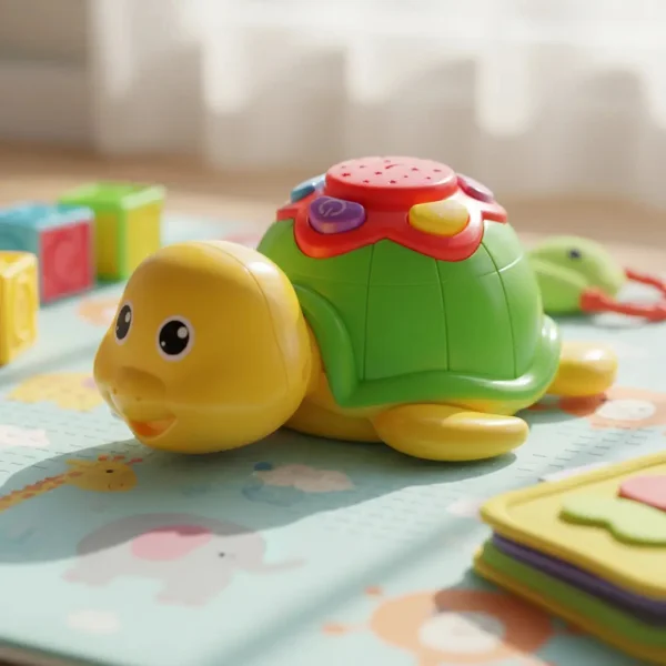 Tortuga Musical Proyector Para Bebes Con Luz Y Sonido