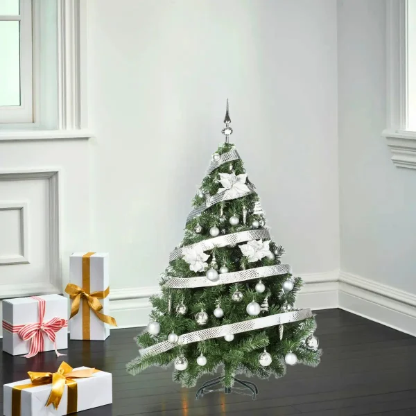 Arbol de Navidad Montañes Deluxe 1.50mts Con Adornos Kit X50