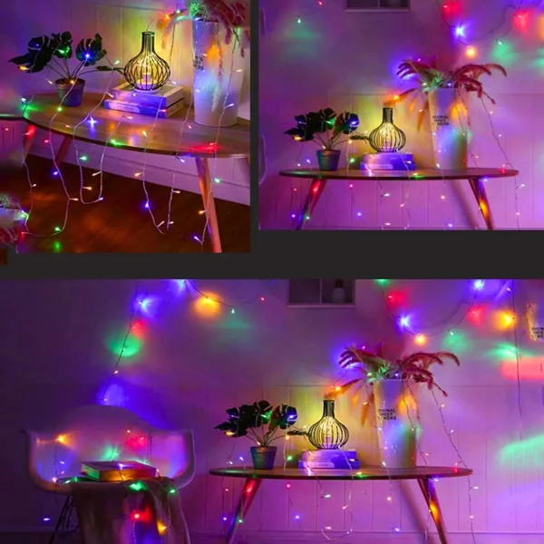 Guirnalda Led Multicolor 4 Metros Expreso Polar 100 Luces Transparente