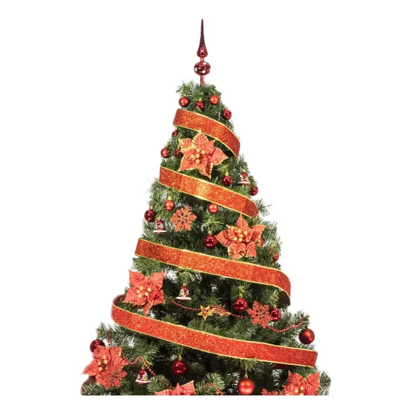 Arbol De Navidad Tronador Lujo 1,80mts Con Adornos Kit X60