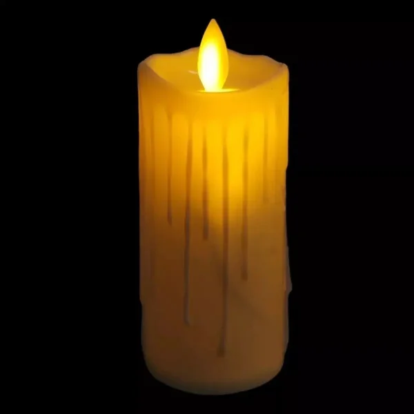 Velas Set X3 Velon Luz Led Calida Llama Efecto Fuego A Pilas Calido