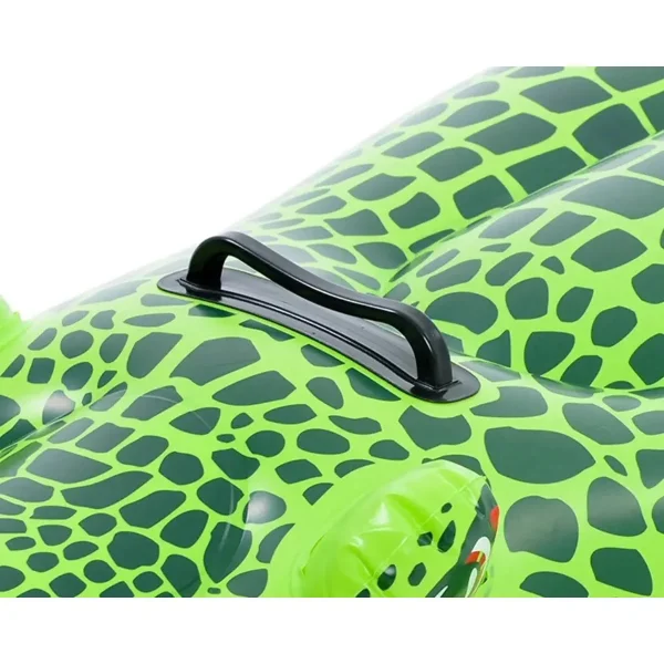 Colchoneta Cocodrilo Inflable Flotador Para Pileta Agua Verde