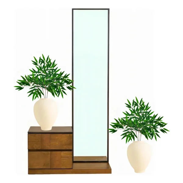 Jardin Vertical Ramo Artificial Plastico Verde 55x60cm