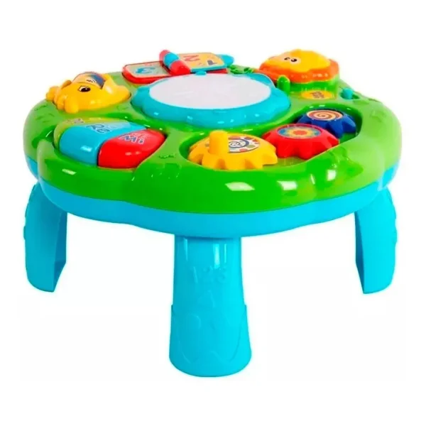 Mesa Didactica Actividades Con Sonido Y Pianito Para Bebe Celeste