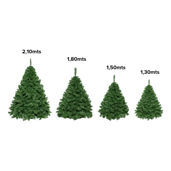 Árbol De Navidad Extra Lujo Patagonia 2,10 Mts Verde
