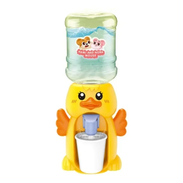Juguete Mini Dispenser Bidon De Agua Bebedero Con Vaso Amarillo