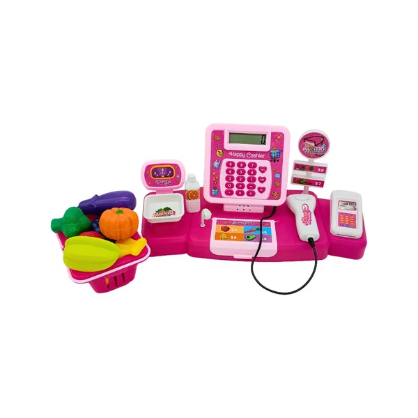 Caja Registradora Infantil Rosa Expreso Polar Con Sonido Micrófono