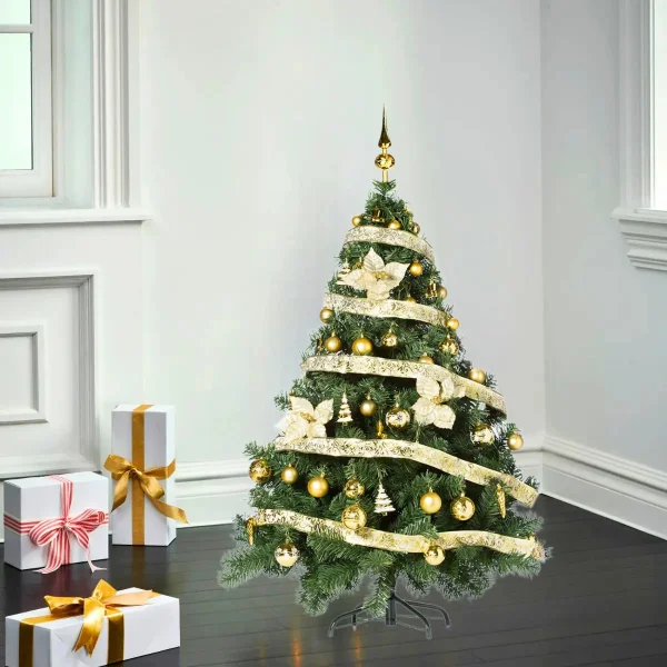 Arbol de Navidad Montañes Deluxe 1.50mts Con Adornos Kit X50
