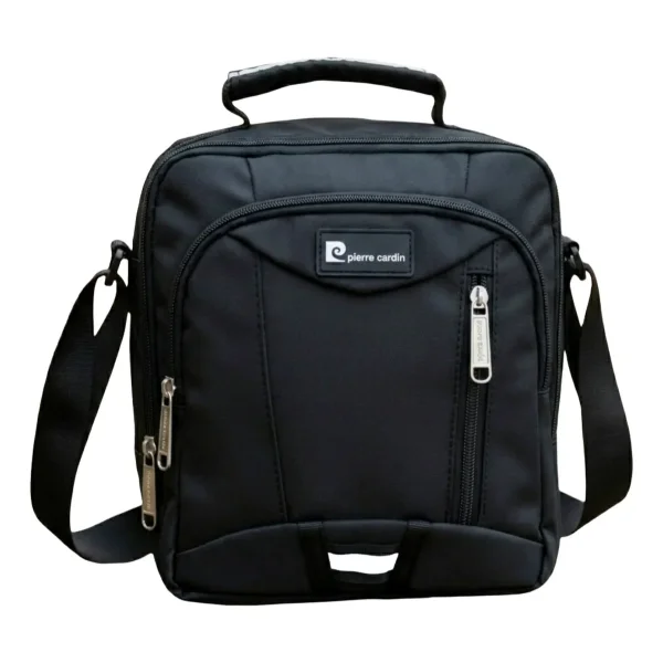 Morral Hombre Bandolera Organizador Bolsito Casual Urbana Negro Lisa