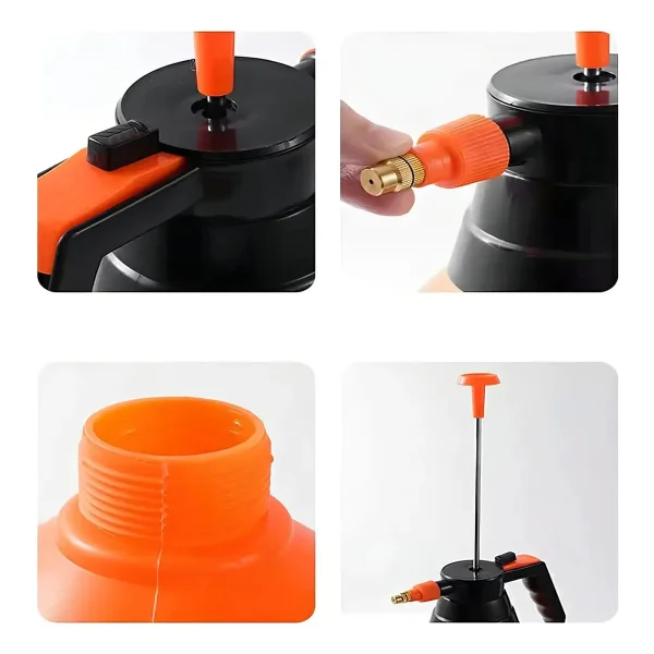 Pulverizador 3 Lts Rociador Fumigador Plantas Jardin Naranja Naranja