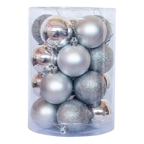 Bolas De Navidad 6cmx40u Esfera Adornos Navideños Decoración