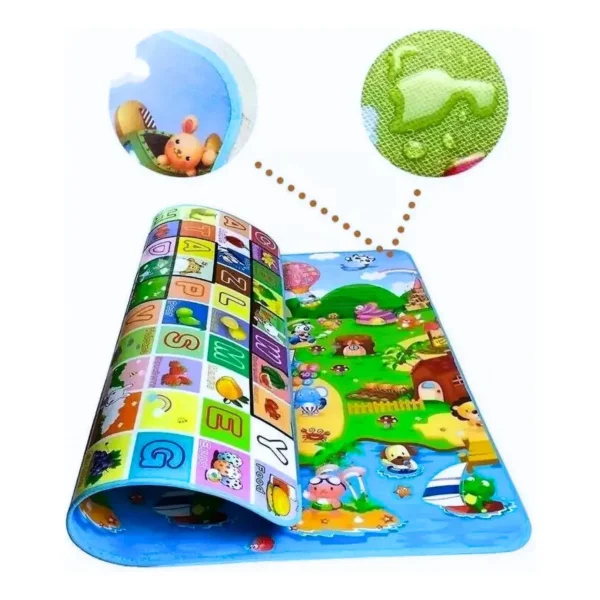 Alfombra Antigolpes Bebe 5mm Espesor 180x150cm Reversible