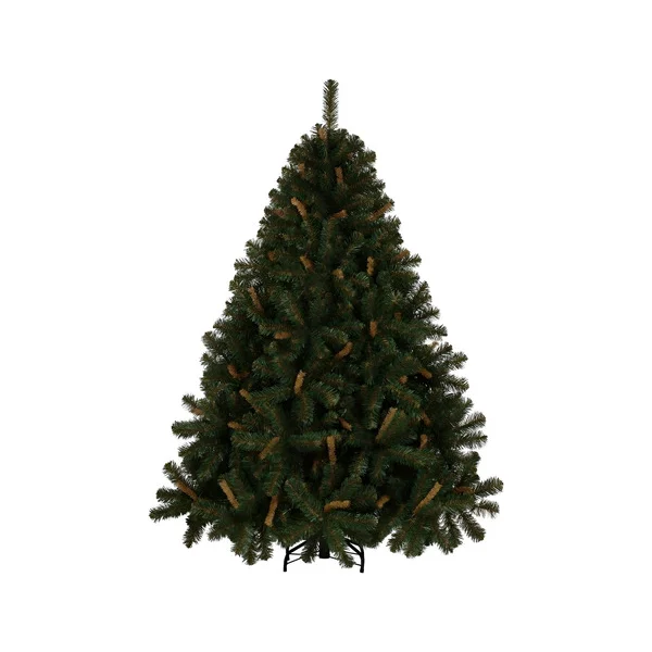 Árbol De Navidad Alpino 1.5mts Base Metálica Color Verde