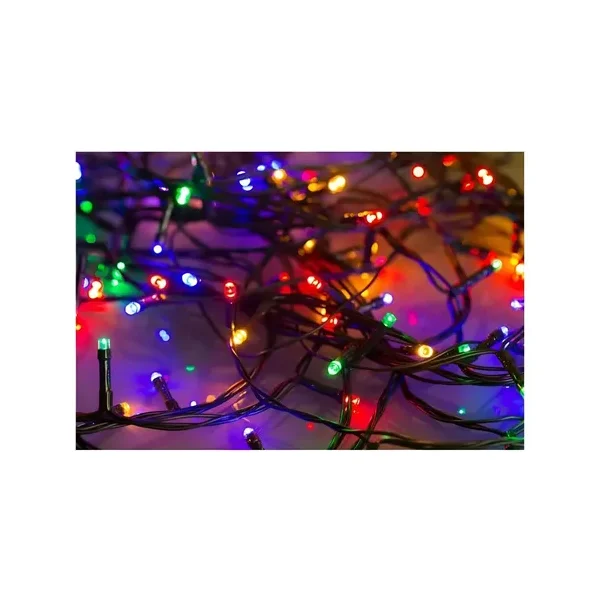 Luces De Navidad Led Multicolor Para Interior Y Exterior De 10 M Con 100 Luces Y Pilas