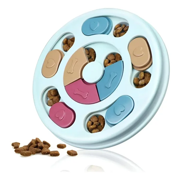Juguete Interactivo Plato Perro Gato Alimento Premio Olfato Agua