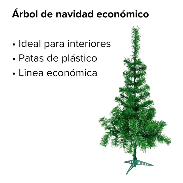 Arbol De Navidad Pino Arbolito Aleman 1,20 Mts Con Base Plastica Decorativo Verde