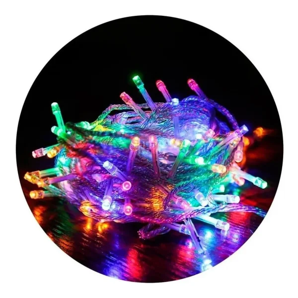 Guirnalda Led Multicolor 4 Metros Expreso Polar 100 Luces Transparente
