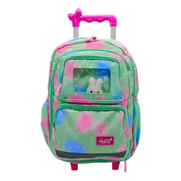 Mochila Carrito Escolar Carro Con Ruedas Infantil + Peluche