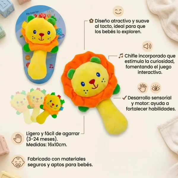 Juguetes Para Bebes Bundle X3 Sonajeros Didacticos Sensorial Multicolor