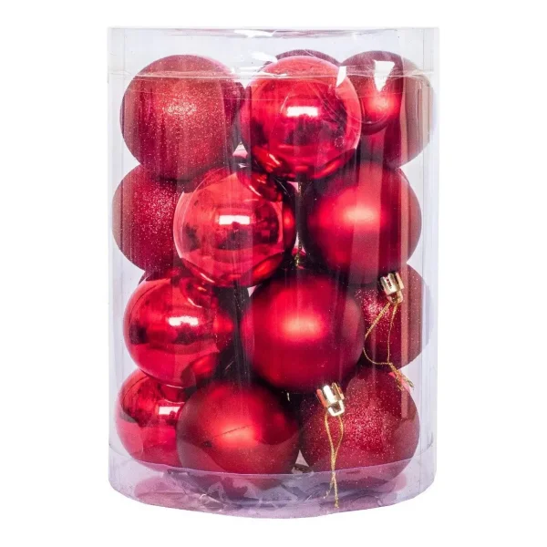 Bolas De Navidad 6cmx40u Esfera Adornos Navideños Decoración