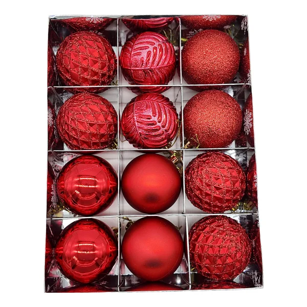 Navidad Adornos Bolas Navideñas Decoradas 6cm X24 Piezas