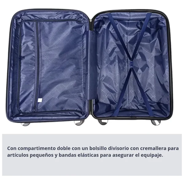 Valija Grande Rigida Maleta Importada Con Fuelle Expandible