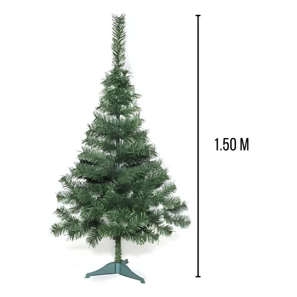 Arbol De Navidad Economico Pino Aleman 1.50mts Decoración Color Verde
