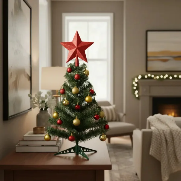 Arbol De Navidad Decorado Arbolito 90cm Pino Carioca