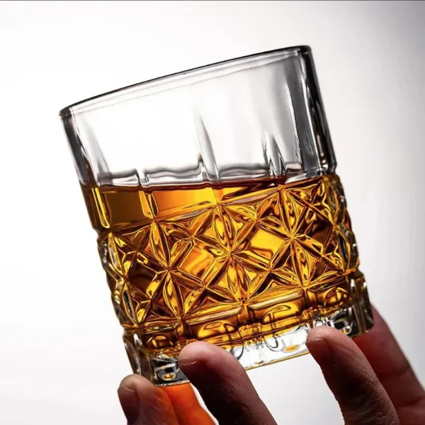 Set X6 Vasos Para Tragos Whisky 320ml Labrado Transparente Transparente