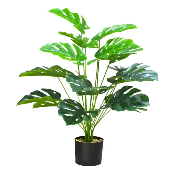 Planta Artificial Con Maceta Monstera 70cm Decoración Hogar Verde