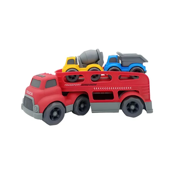 Camion Mosquito Rojo 30cm Juguete 2 Autitos Construccion
