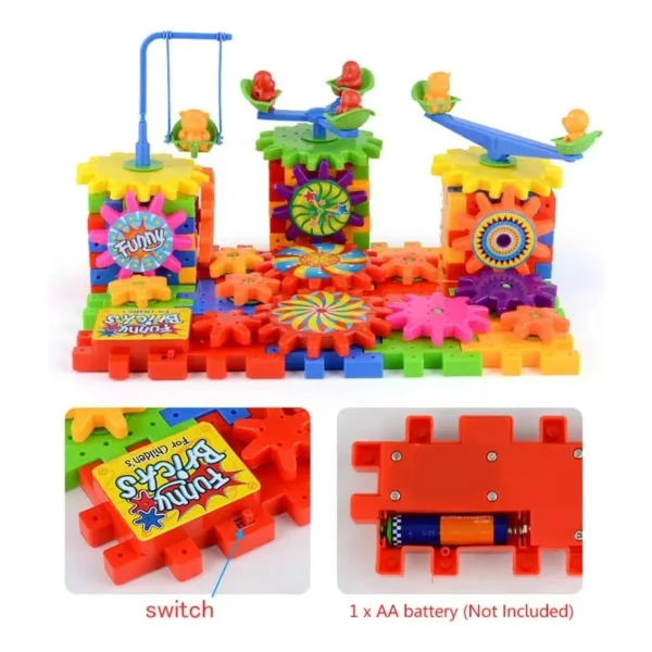 Bloques De Construcción Funny Bricks Eléctrico 81 Piezas 81