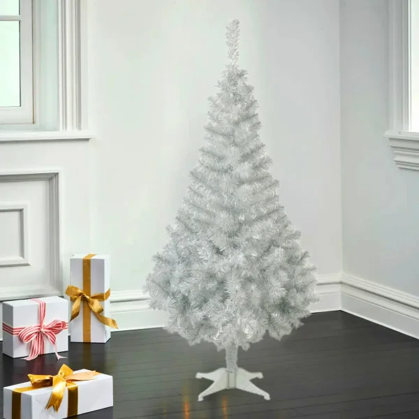 Arbol De Navidad 2mts Canadian Spruce Blanco Plata