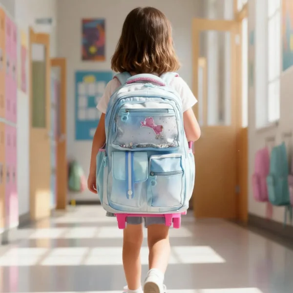 Mochila Carrito Escolar Carro Con Ruedas Infantil Para Niñas