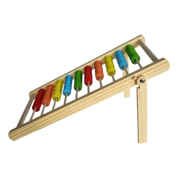 Abaco Madera Juguete Montessori Matematica 100 Fichas Madera