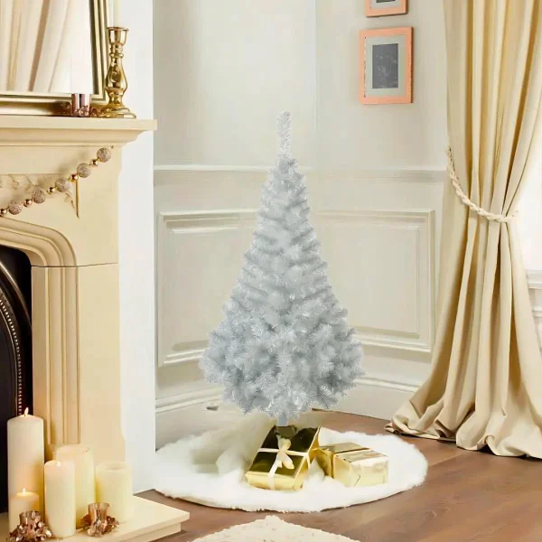 Arbol de Navidad Canadian Spruce Blanco/plata 1.5mts