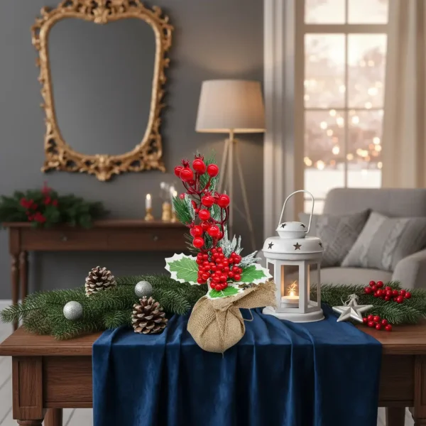 Arbol De Navidad Mini Pino Navideño De Mesa Decorado 28cm Verde Mini Pino Navideño