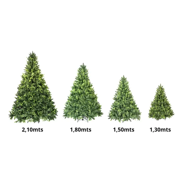 Árbol De Navidad Fabesa Natural 1.3m Pino Desmontable Verde