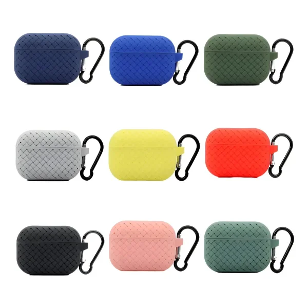 Funda Estuche Auriculares Compatible AirPods Pro De Silicona Negro