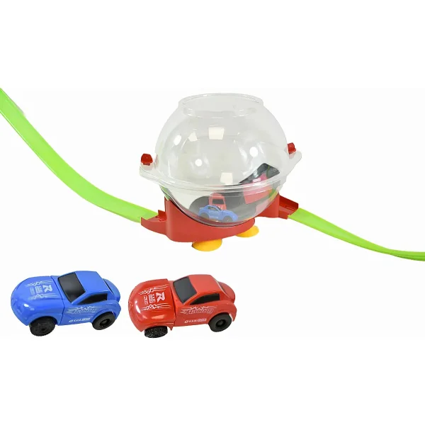 Pista De Autos Vuelta 360 Grados Loop Para Armar Rojo