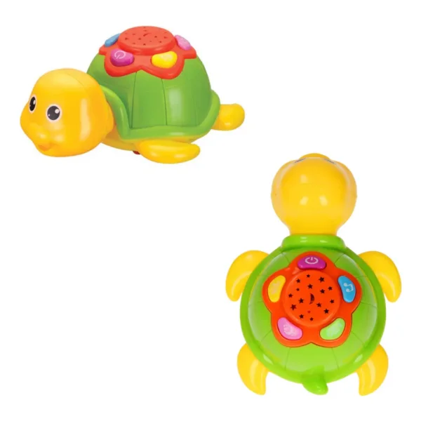 Tortuga Musical Proyector Para Bebes Con Luz Y Sonido