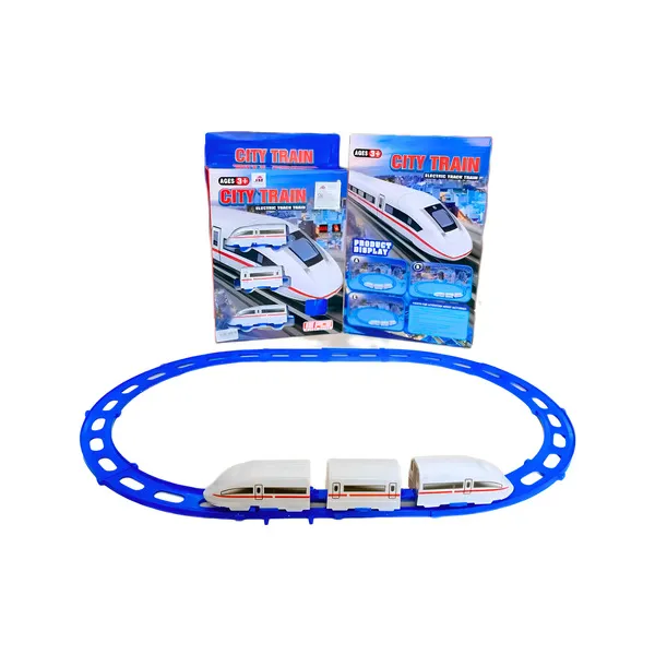 Tren Bala Juguete Pista Alta Velocidad Con Vías Y Sonidos Color Blanco