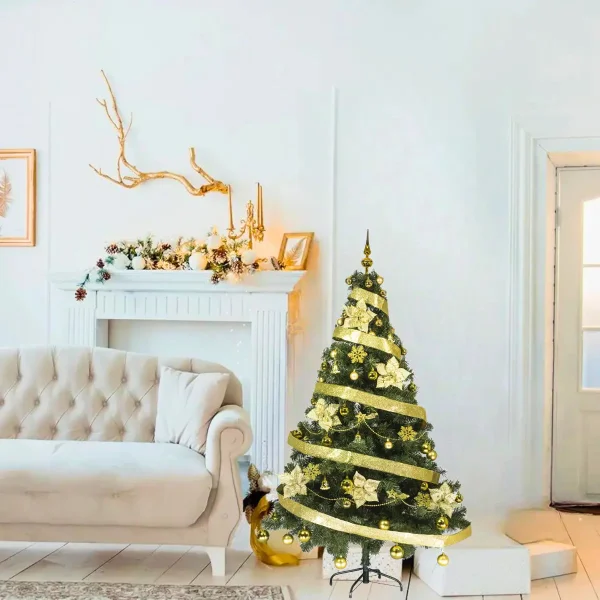 Arbol De Navidad Tronador Lujo 1,80mts Con Adornos Kit X60