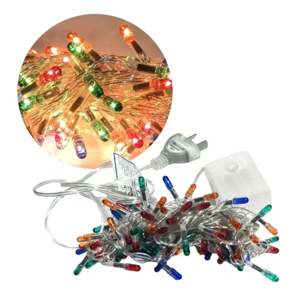 Guirnalda Led Multicolor 4 Metros Expreso Polar 100 Luces Transparente